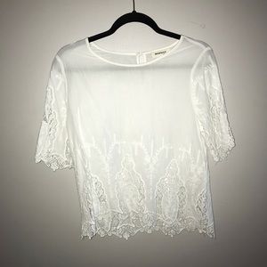 white lace summer top